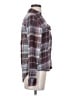 SO Plaid Burgundy Long Sleeve Blouse Size S - photo 4