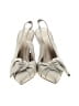 Pelle Moda Metallic Ivory Heels Size 8 - photo 2