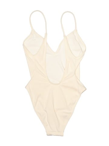Madewell Madewell Second Wave Ribbed Low-V One-Piece Swimsuit (view 2)