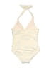 Floatimini Chevron-herringbone Ivory One Piece Swimsuit Size 7 - 8 - photo 2