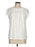 Adrianna Papell Ivory Short Sleeve Blouse Size M - photo 1