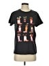 Doe Floral Black Short Sleeve T-Shirt Size XS - photo 1