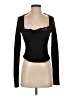 Missguided Black Long Sleeve Top Size XS - photo 1