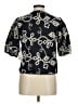 CeCe 100% Cotton Black Short Sleeve Blouse Size M - photo 2