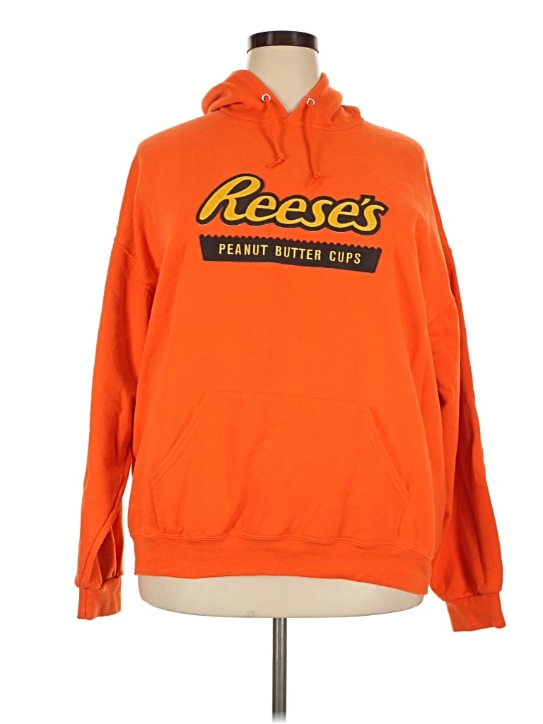 Pre-owned Jerzees Long Sleeve T-shirt In Orange