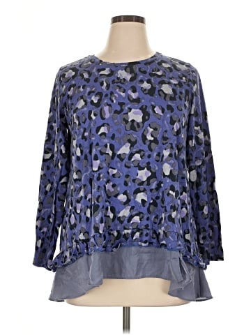 LOGO by Lori Goldstein 3/4 Sleeve Blouse (view 1)