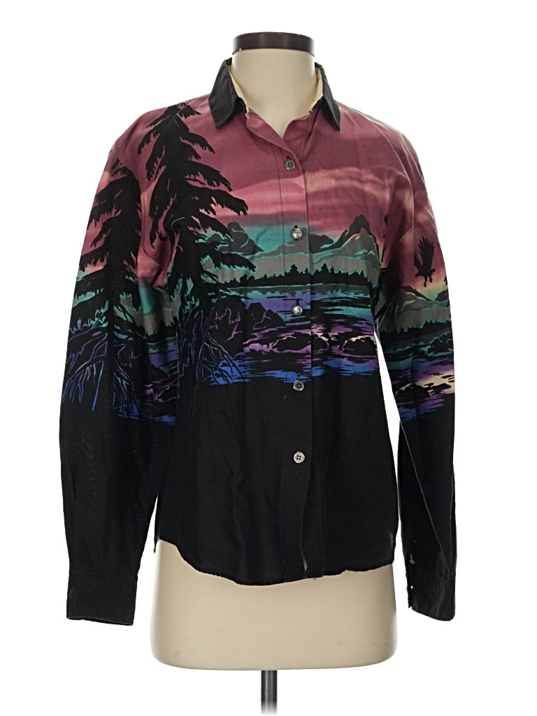 Pre-owned Roper Long Sleeve Button Down Shirt In Black