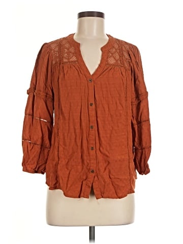 Knox Rose 3/4 Sleeve Button-Down Shirt (view 1)