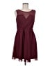 JACK Solid Burgundy Cocktail Dress Size 8 - photo 1