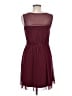 JACK Solid Burgundy Cocktail Dress Size 8 - photo 2
