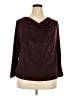 MESMERIZE Burgundy 3/4 Sleeve Top Size 2X - photo 1