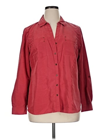 DressBarn 3/4 Sleeve Button-Down Shirt (view 1)