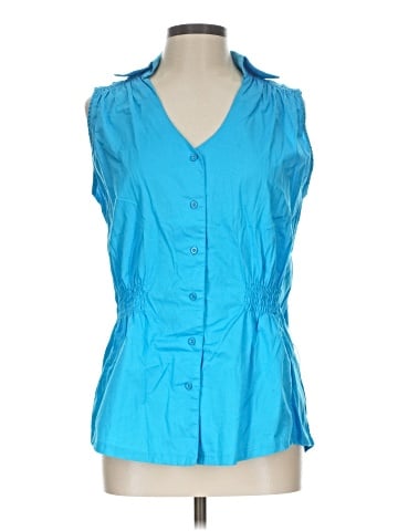 Allison Morgan Sleeveless Button-Down Shirt (view 1)