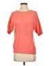 Hinge Orange Short Sleeve Blouse Size S - photo 1