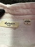 Dylan 100% Cotton Solid Ivory Short Sleeve Blouse Size L - photo 7