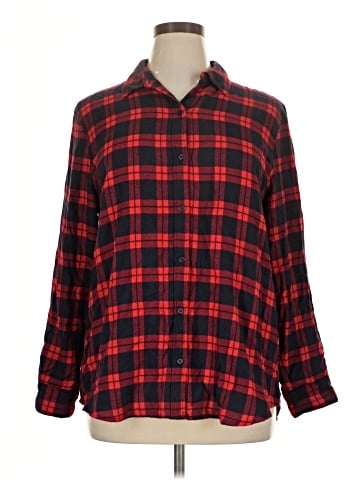 Banana Republic Factory Store Long Sleeve Button-Down Shirt (view 1)