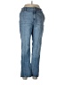 MICHAEL Michael Kors Chevron-herringbone Blue Jeans Size 10 - photo 1