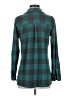 Soft Surroundings Plaid Teal Long Sleeve Blouse Size S (petite) - photo 2