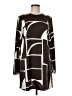 MNG Graphic Brown Casual Dress Size M - photo 1
