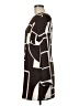 MNG Graphic Brown Casual Dress Size M - photo 5