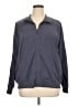 Athleta Animal Print Jacquard Blue Gray Track Jacket Size 1X - photo 1