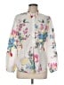 Talbots 100% Cotton Floral Ivory Long Sleeve Blouse Size M - photo 1