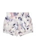Adidas 100% Polyester Print White Athletic Shorts Size 14 - photo 1