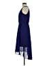 The Limited 100% Polyester Solid Blue Cocktail Dress Size M - photo 5