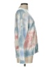 Minnie Rose 100% Cashmere Tie-dye Blue Cashmere Pullover Sweater Size L - photo 4