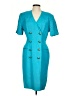 Tahari Teal Coat Size 10 - photo 1
