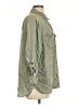 Lovestitch Solid Green Long Sleeve Button-Down Shirt Size L - photo 4