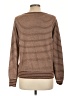 Staccato 100% Polyester Stripes Brown Pullover Sweater Size L - photo 2