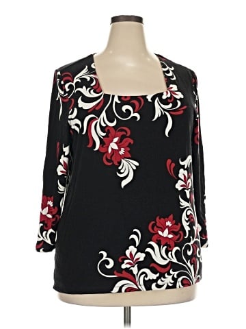 Chico's 3/4 Sleeve T-Shirt (view 1)