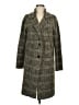 Max Studio Chevron-herringbone Plaid Tan Gray Coat Size M - photo 1