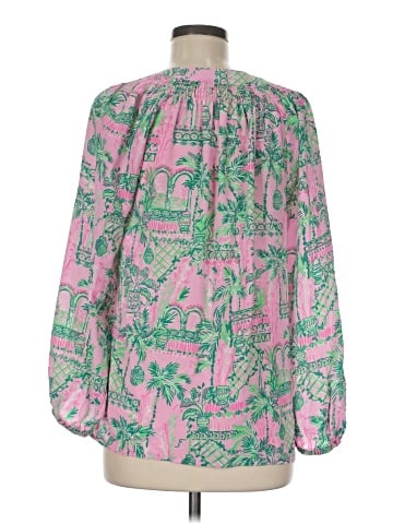 Lilly Pulitzer Long Sleeve Silk Top (view 2)
