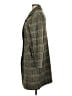 Max Studio Chevron-herringbone Plaid Tan Gray Coat Size M - photo 5