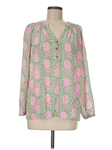 Lilly Pulitzer Long Sleeve Silk Top (view 1)