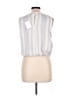 Splendid 100% Cotton Silver Sleeveless Blouse Size L - photo 2