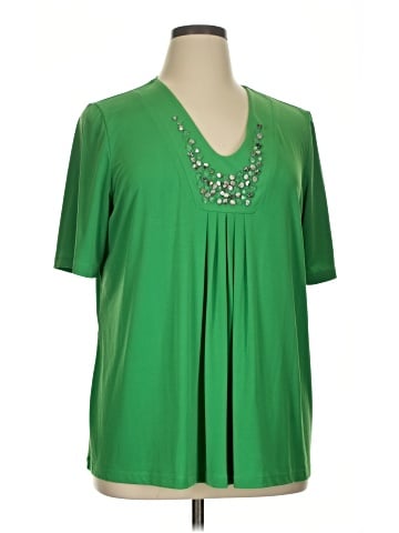 Susan Graver Short Sleeve Blouse (view 1)