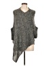 Brunello Cucinelli Gray Poncho Size XL - photo 1