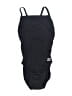 Speedo Solid Black One Piece Swimsuit Size 8 - photo 1