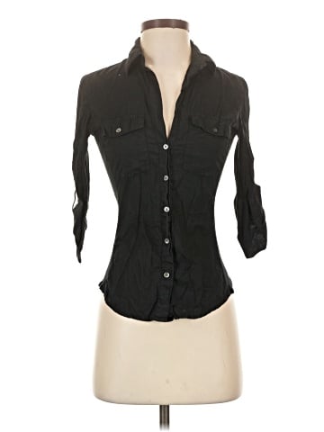 James Perse 3/4 Sleeve Button-Down Shirt (view 1)
