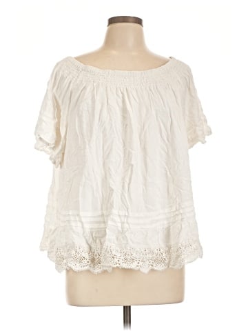 City Chic Short Sleeve Blouse (view 1)