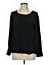 Ann Taylor LOFT 100% Polyester Black Long Sleeve Blouse Size M - photo 1