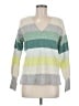 Ann Taylor LOFT Color Block Green Pullover Sweater Size M - photo 1