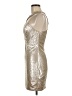 Guess 100% Polyester Metallic Silver Cocktail Dress Size M - photo 5