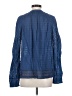 Point Sur Blue Long Sleeve Blouse Size S - photo 2