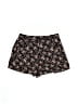 Soprano 100% Polyester Floral Black Shorts Size L - photo 1
