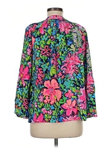 Lilly Pulitzer 3/4 Sleeve Silk Top (view 2)