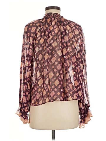 Ulla Johnson Long Sleeve Silk Top (view 2)